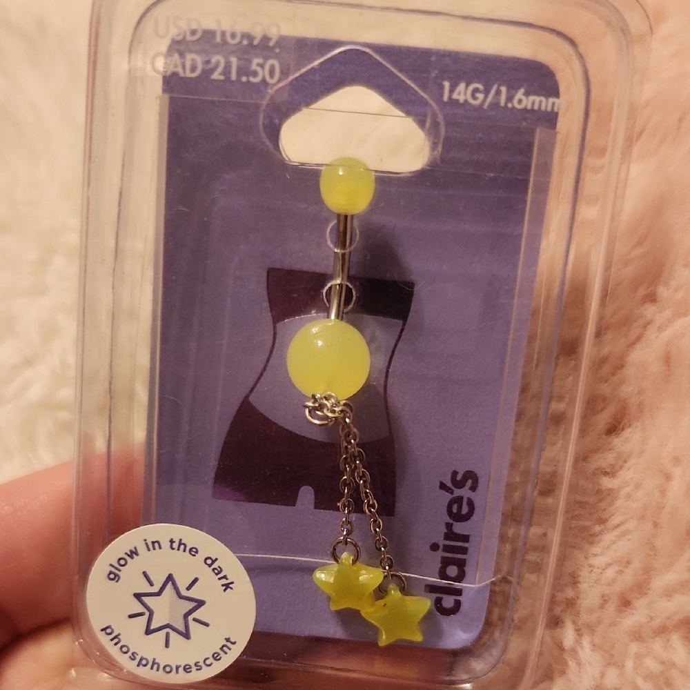 Claire's Glow in the Dark Belly Ring